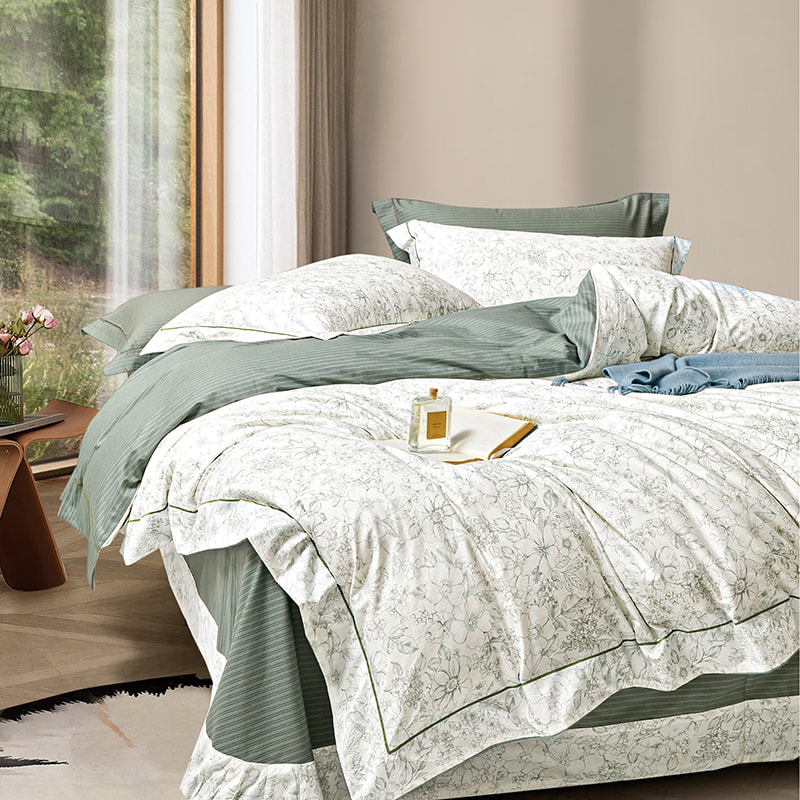 Juego de edredón de algodón puro