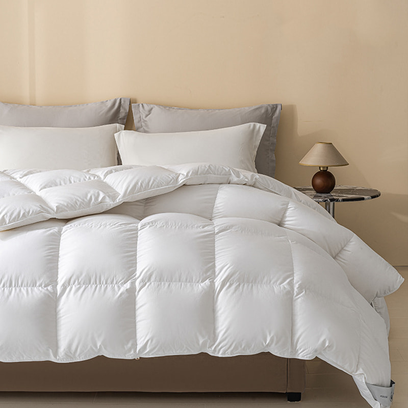 Solid de edredón de lino del hotel