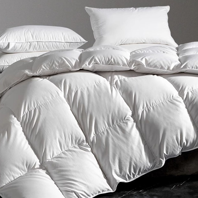 Solid de edredón de lino del hotel