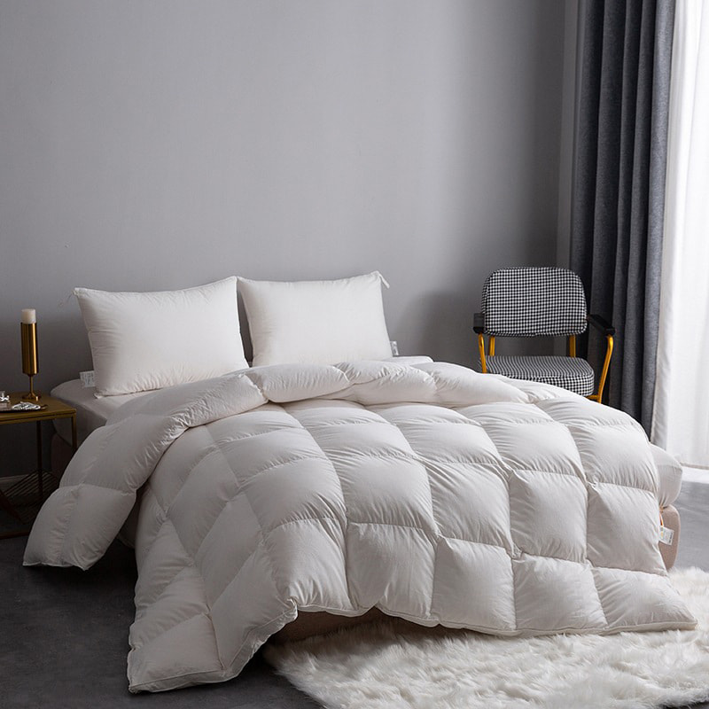 Solid de edredón de lino del hotel