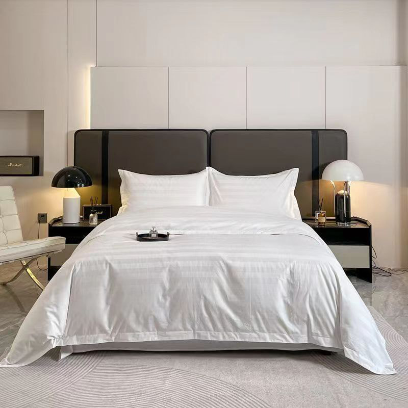 Stripes Poly-Cotton Bed Sheet Set