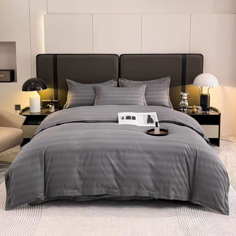 Stripes Poly-Cotton Bed Sheet Set