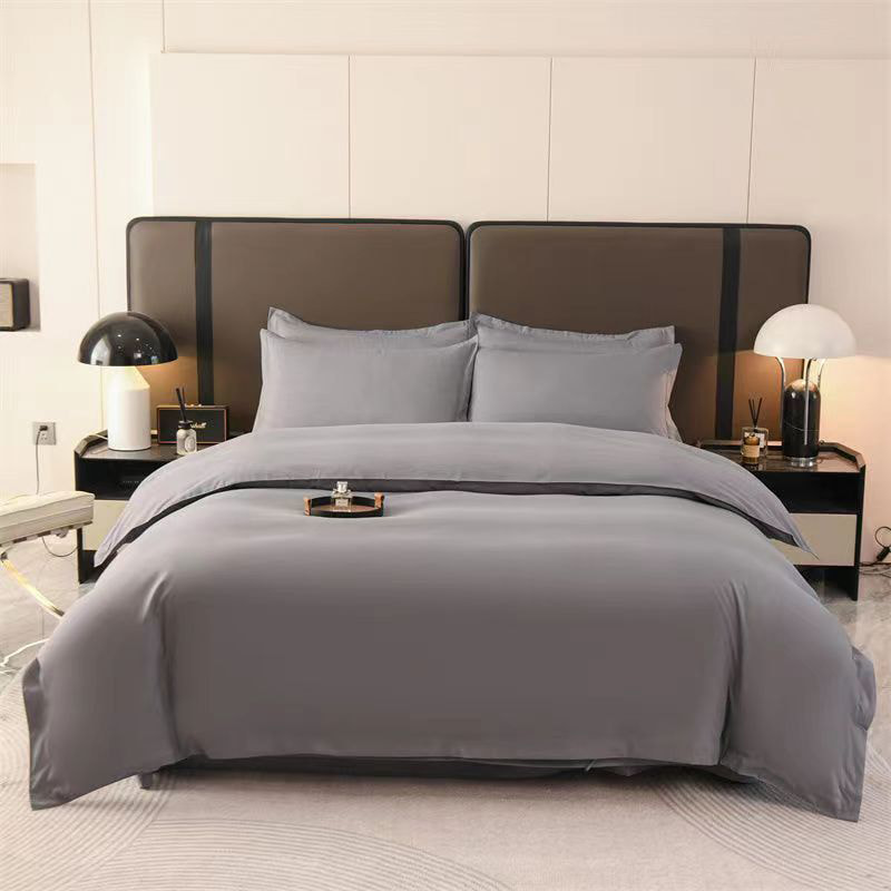 Juego de sábanas de algodón puro sólido