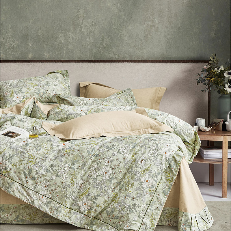 Juego de edredón de algodón puro