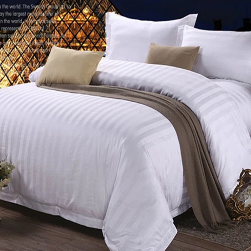 Stripes Pure Cotton Bed Sheet Set