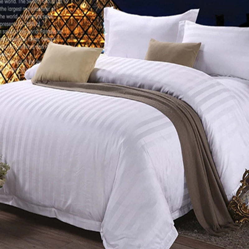 Stripes Poly-Cotton Bed Sheet Set