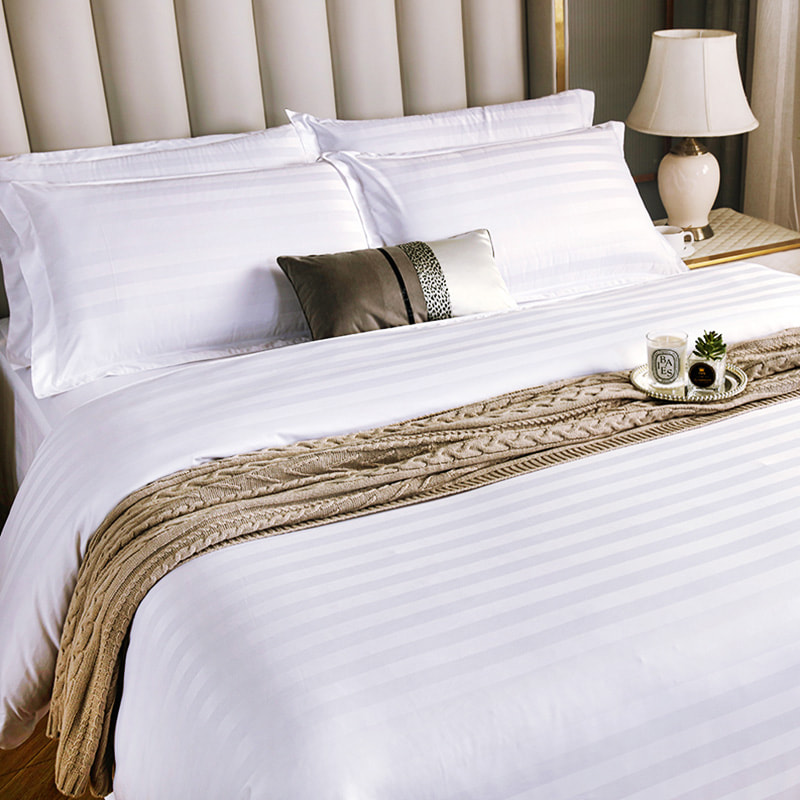 Stripes Poly-Cotton Bed Sheet Set