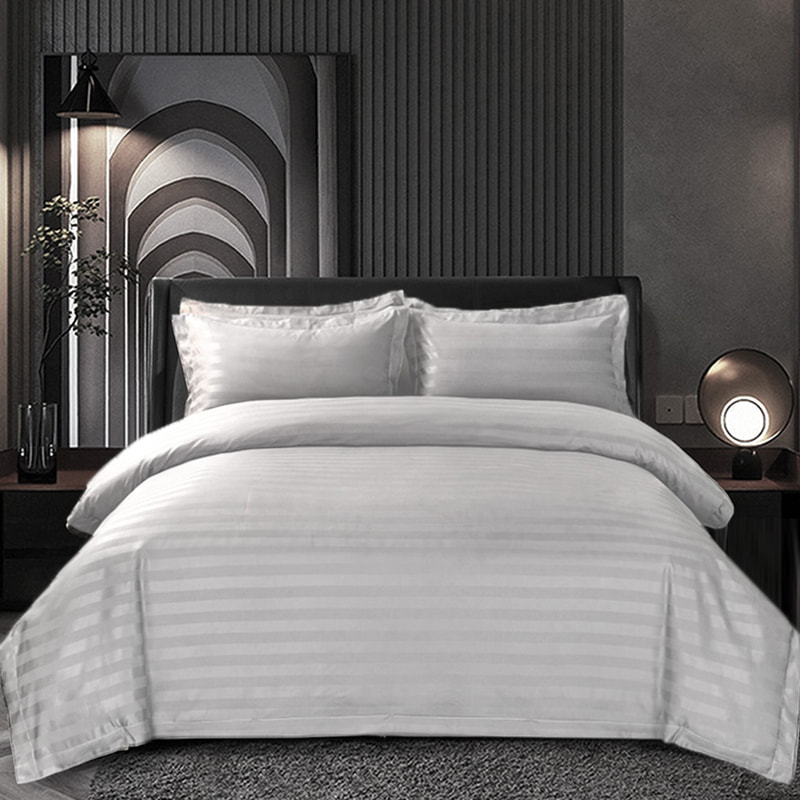 Stripes Pure Cotton Bed Sheet Set