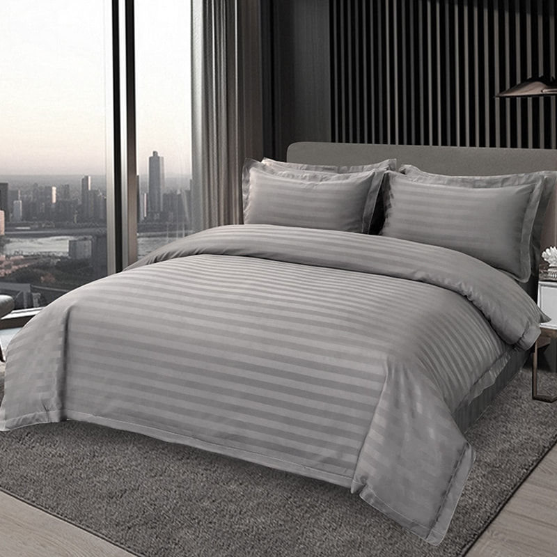 Stripes Poly-Cotton Bed Sheet Set