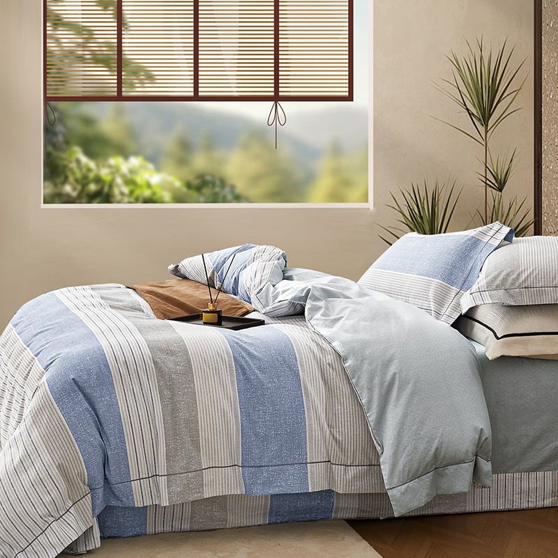 Juego de edredón de algodón puro