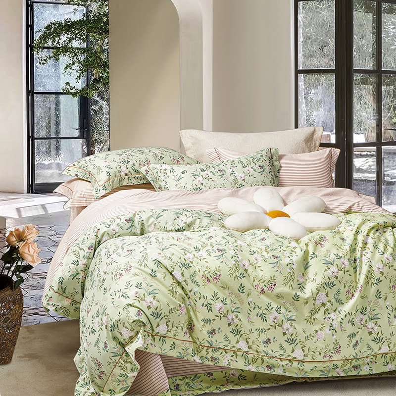 Juego de edredón de algodón puro
