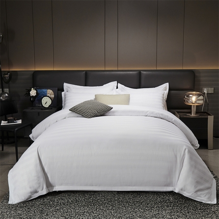 Solid Color Hotel Linen Poly-Cotton Bed Sheet suave