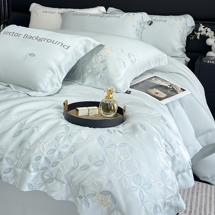 Conjunto de sábanas de tencel minimalista suave moderno