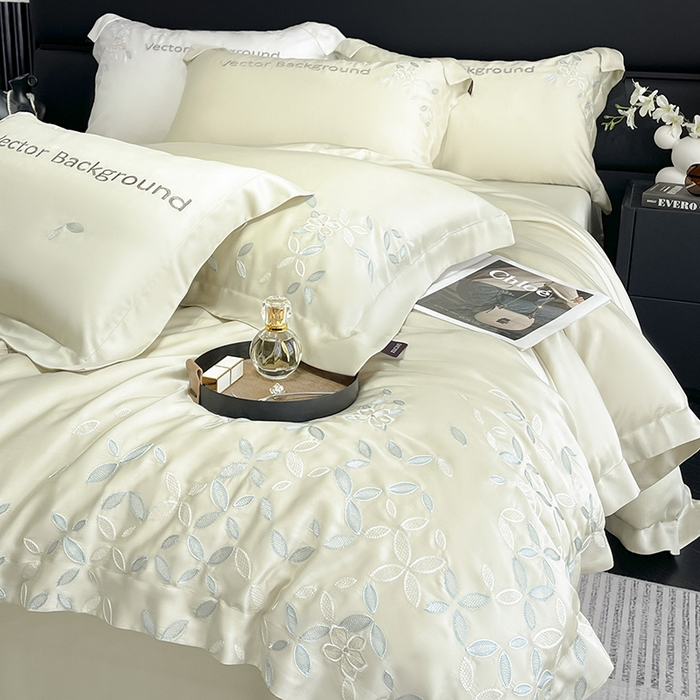 Conjunto de sábanas de tencel minimalista suave moderno