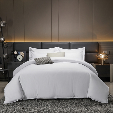 Solid Color Hotel Linen Poly-Cotton Bed Sheet suave