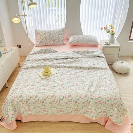 Edredón de verano de algodón puro ropa de cama suave y fría