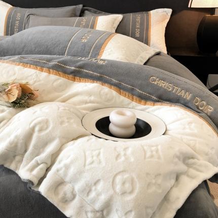 Juntos de ropa de cama de terciopelo de leche encanto suave