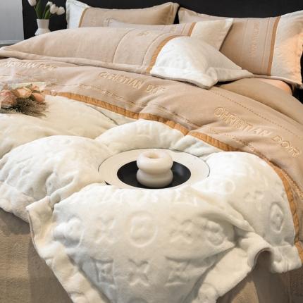 Juntos de ropa de cama de terciopelo de leche encanto suave