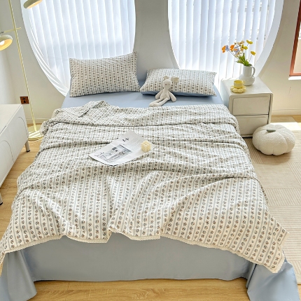 Edredón de verano de algodón puro ropa de cama suave y fría