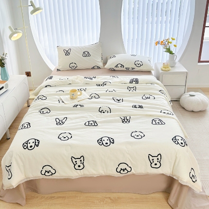 Edredón de verano de algodón puro ropa de cama suave y fría