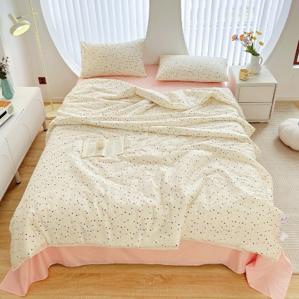 Edredón de verano de algodón puro ropa de cama suave y fría