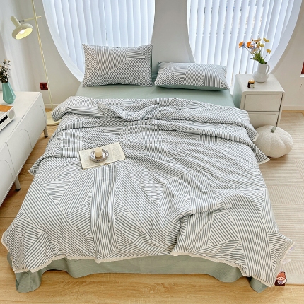 Edredón de verano de algodón puro ropa de cama suave y fría