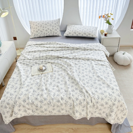 Edredón de verano de algodón puro ropa de cama suave y fría