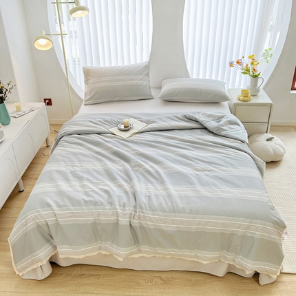 Edredón de verano de algodón puro ropa de cama suave y fría