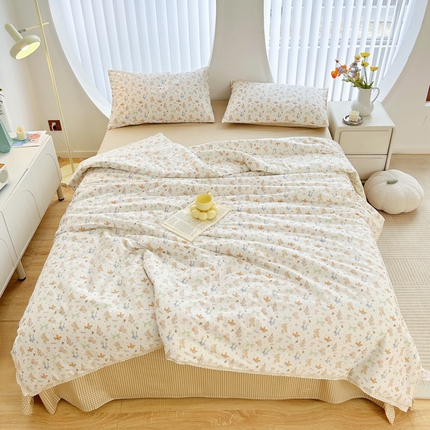 Edredón de verano de algodón puro ropa de cama suave y fría