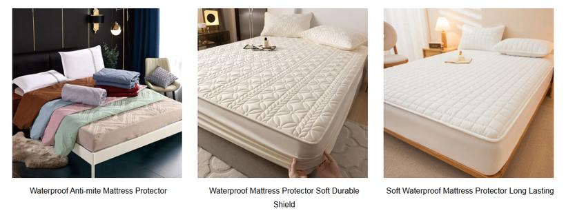 Waterproof anti-mite mattress protector with quilted soft durable shield